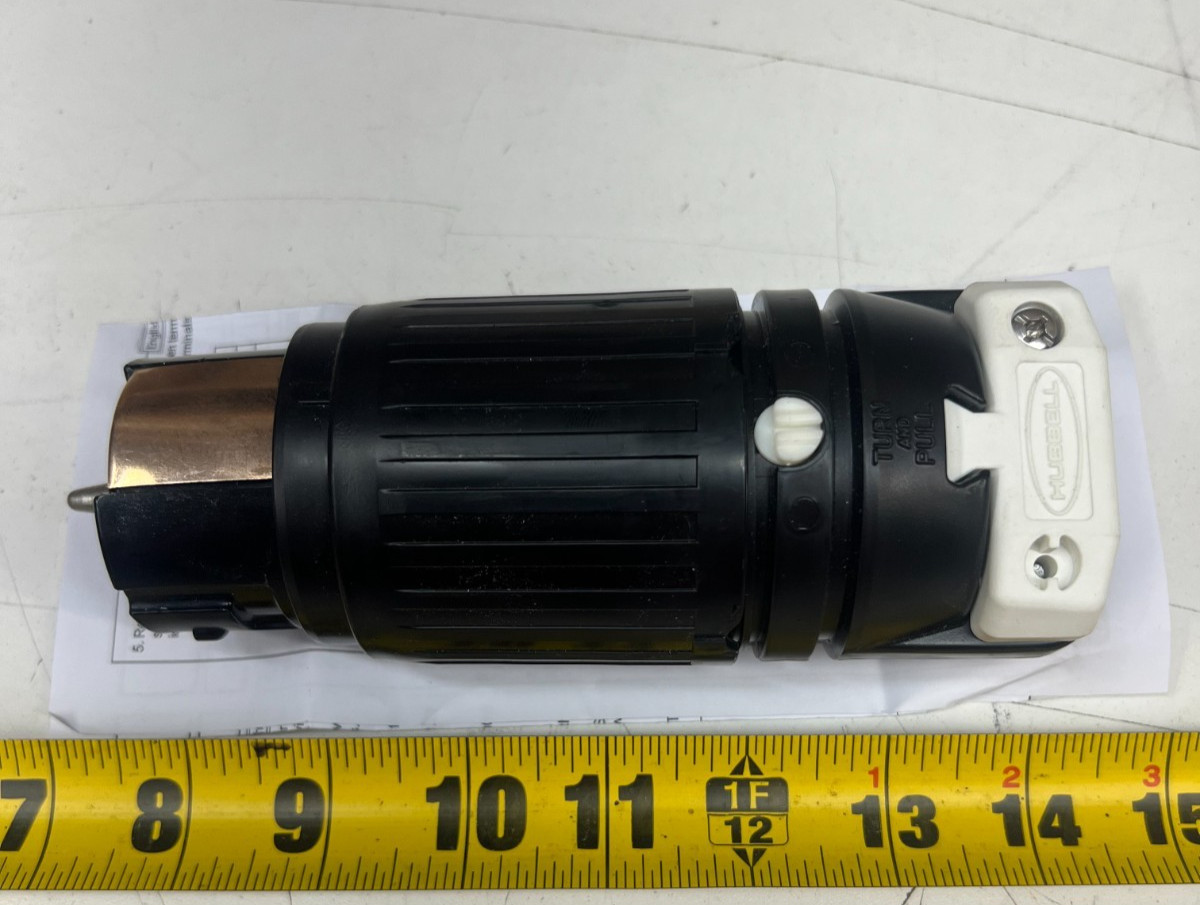 Hubbell CS6364C Locking Connector 50 Amp 125/250V 3 Pole 4 Wire HD Industrial