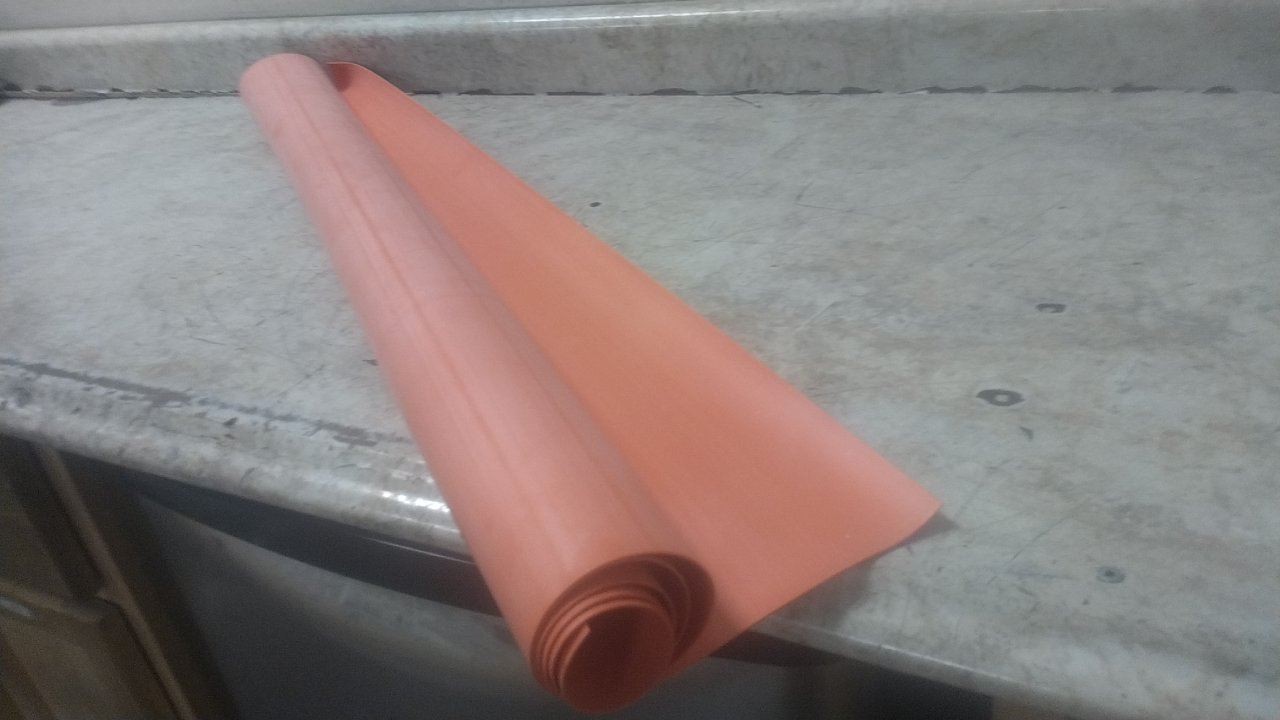 Knipex 98 67 10 39-3/8 In Length 39-3/8 In Width Red Rubber Insulating Mat