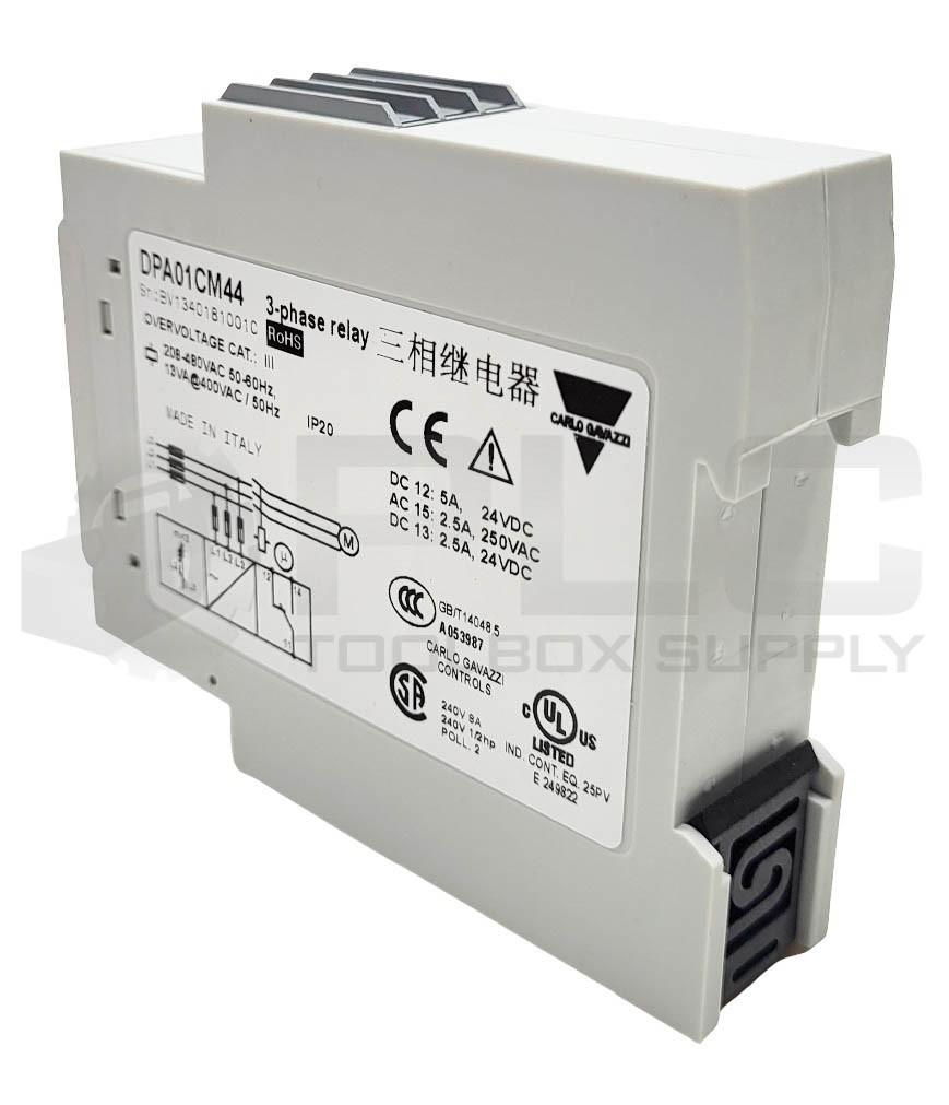 NEW CARLO GAVAZZI DPA01CM44 ELECROMAGNETIC CONTROLLER 3-PHASE RELAY