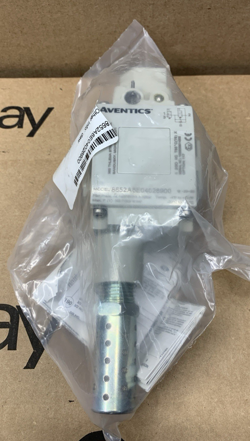 AVENTICS 8652A6E04026900 PNEUMATIC SOFT START VALVE **NEW**