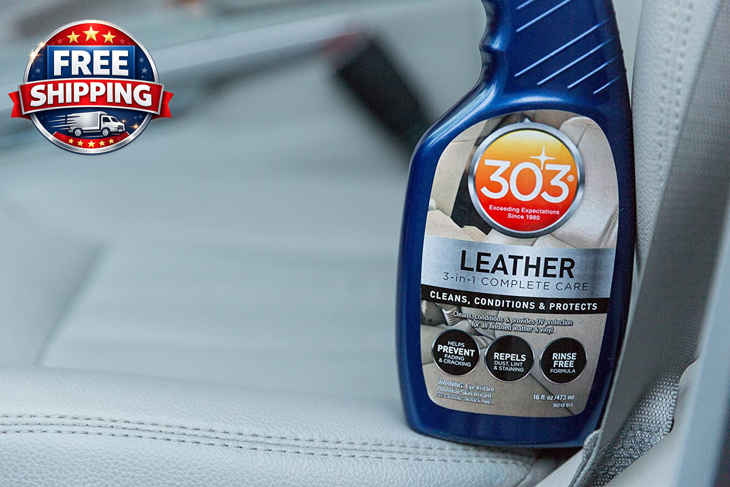 Leather 3-In-1 Complete Care – Cleans, Conditions, & Protects – Helps Prevent Fa