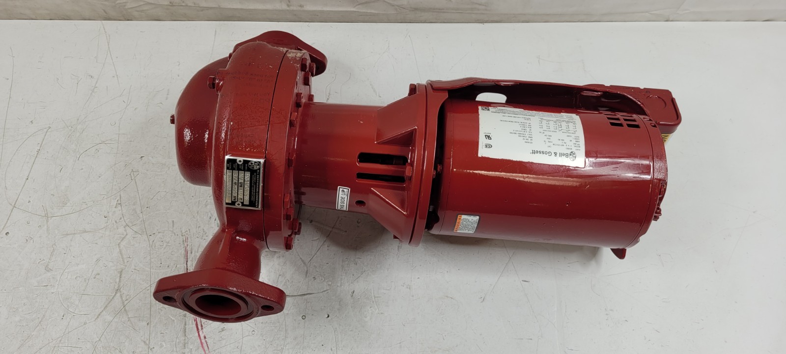 BELL & GOSSETT E60-1.5X5.75 IN-LINE MOUNTED CENTRIFUGAL PUMP 3/4HP 48T17D173B