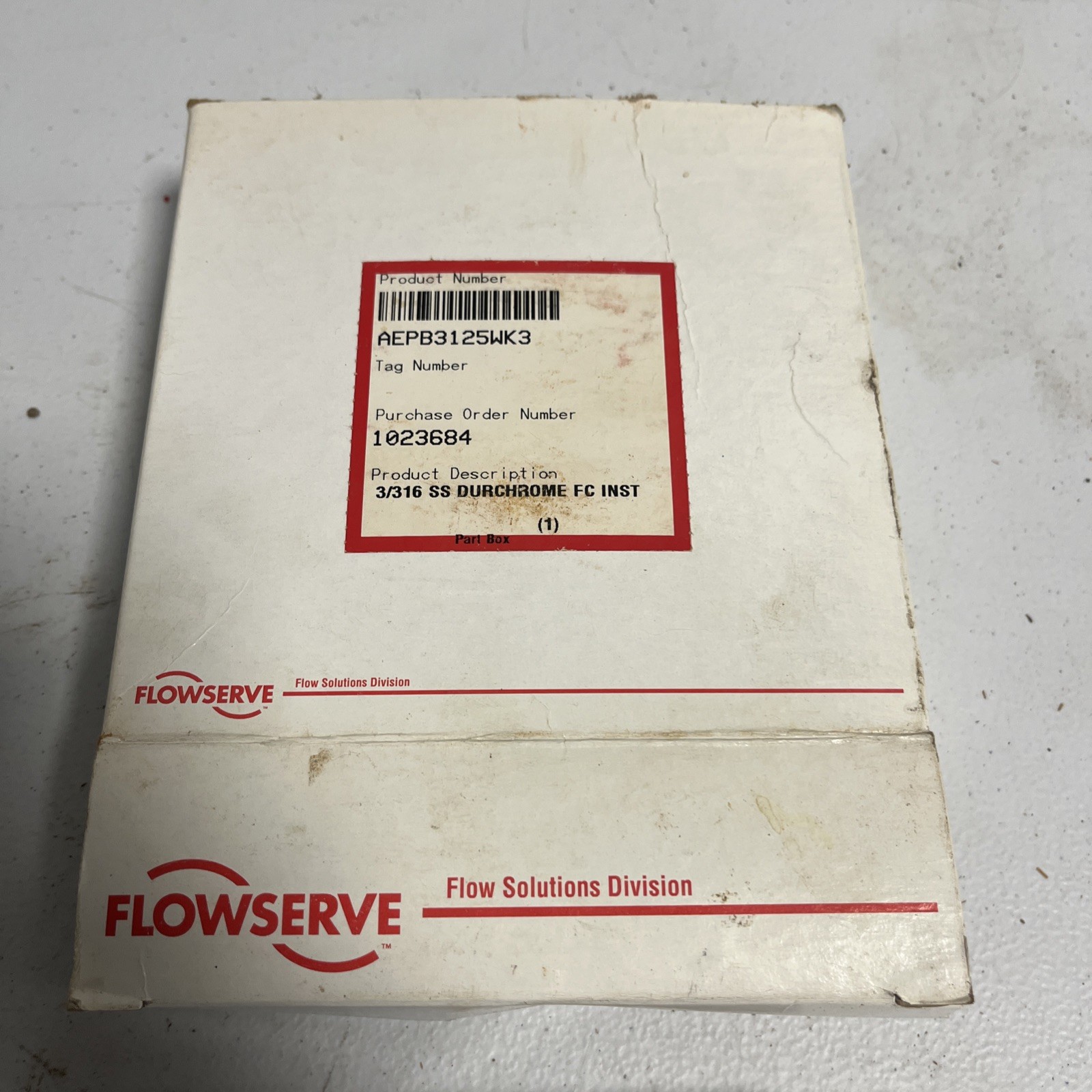 Flowserve AEPB3125WK3 DuroChrome Seal Ring / Gland – 3/316 SS