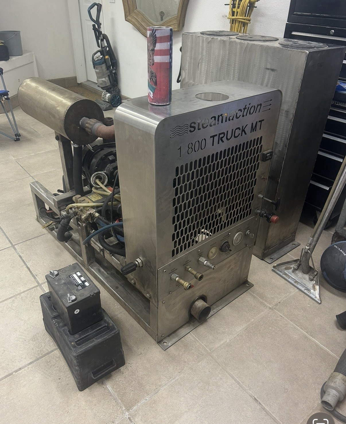 Steamaction 1 800 TRUCK MT Truck Mount Cleaning Machine Skid-Mounted Industrial