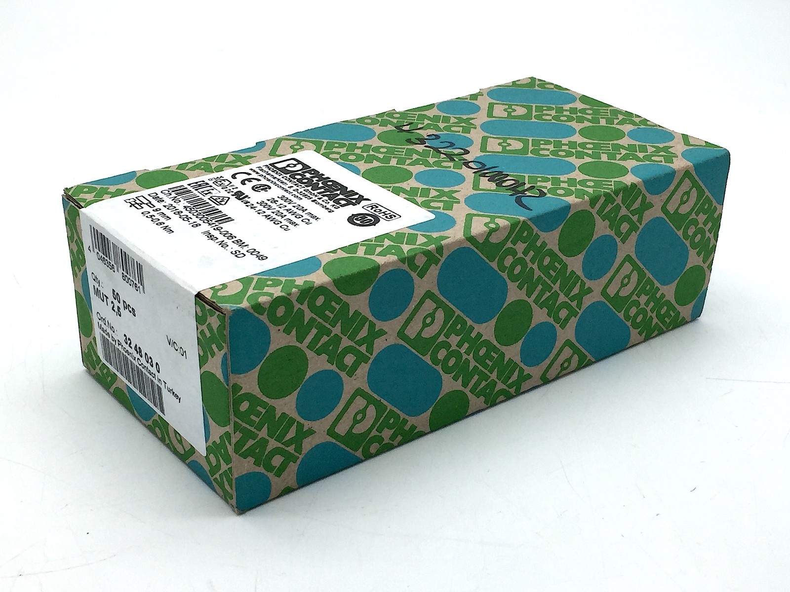 Phoenix Contact 3248030 Terminal Block MUT 2,5 Mini Feed x 24 pcs