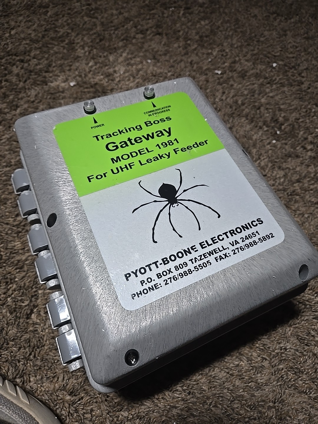 Pyott Boone PBE Tracking Boss Gateway Model 1981 G For UHF Leaky Feeder