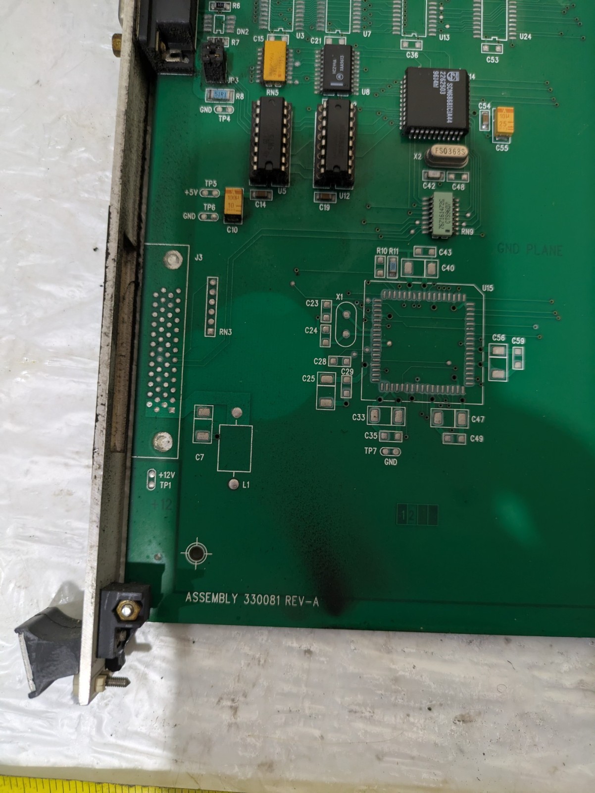 VAN DORN PCB PC330-081 REV A COMMUNICATIONS PCB SLOT CARD