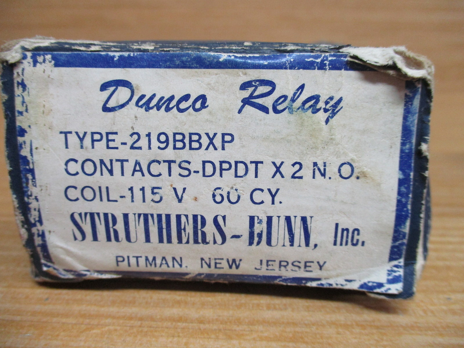 Struthers-Dunn 219BBXP Relay Coil 115V