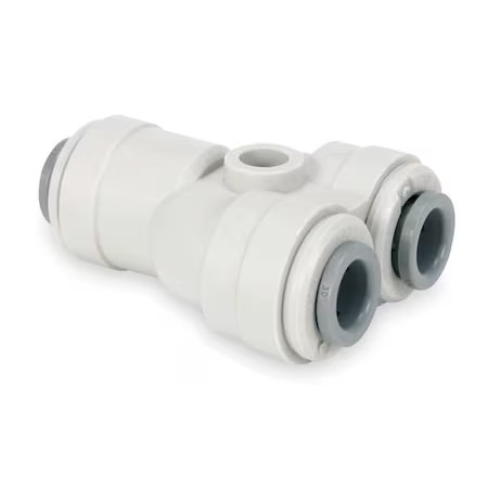 John Guest Pi2316s-Pk5 Push-Fit Wye Fitting, 1/2 In Tube Size, Acetal, Gray, 5