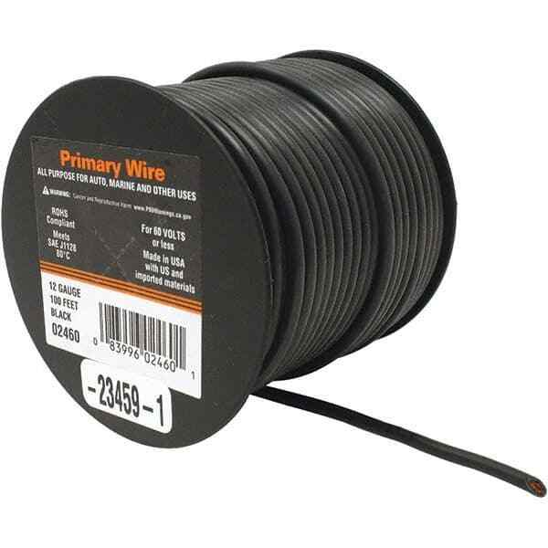 EastPenn -23460 12 AWG Automotive Ins. Single Conductor Wire, 100′ Long, Black