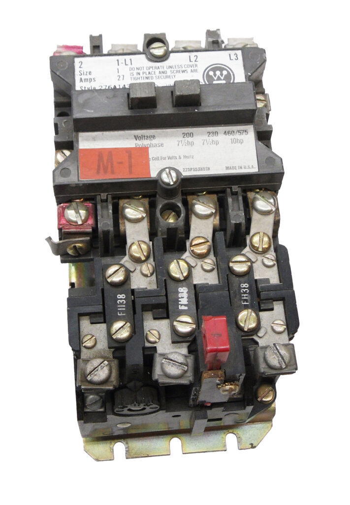 WESTINGHOUSE A200MICX CONTACTOR SIZE 1 27A 575V 276A143G09 W/ 505C806G01 COIL