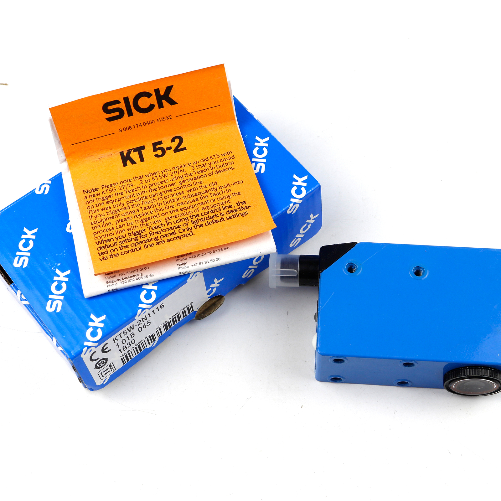 KT5W-2N1116 Color Standard Sensor Induction 10mm Short Circuit Protection