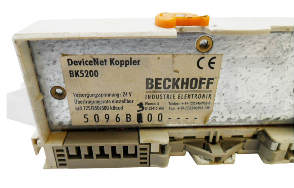 BECKHOFF BK5200 DEVICENET BUS COUPLER 24V