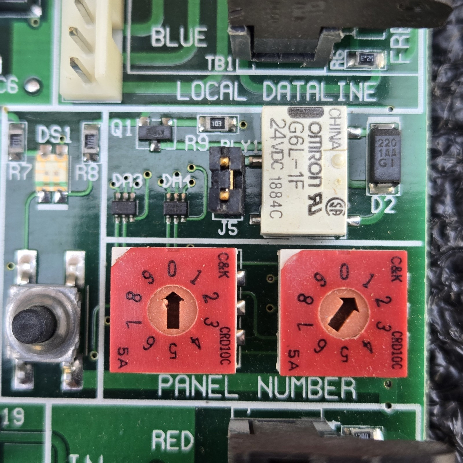 Legrand Wattstopper Board 579B403 Rev 3 Local/Global Dataline Interface & Shield