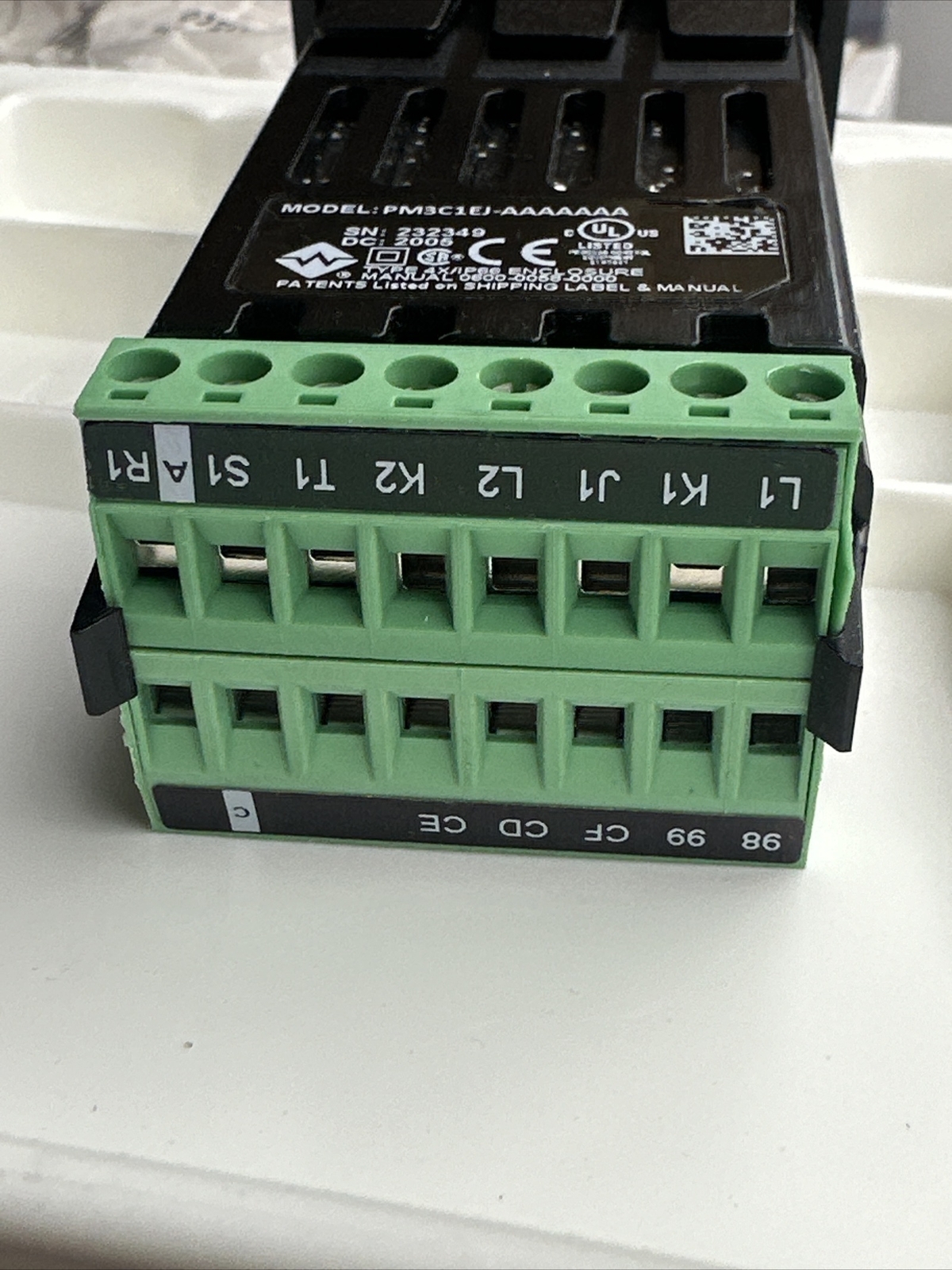 WATLOW EZ-ZONE PM3C1EJ-AAAAAAA / PM3C1EJAAAAAAA No Back Connector