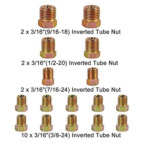 MuHize Upgraded Brake Line Tubing Kit – 25 Ft. of 3/16 Copper Coated Flexible Tu