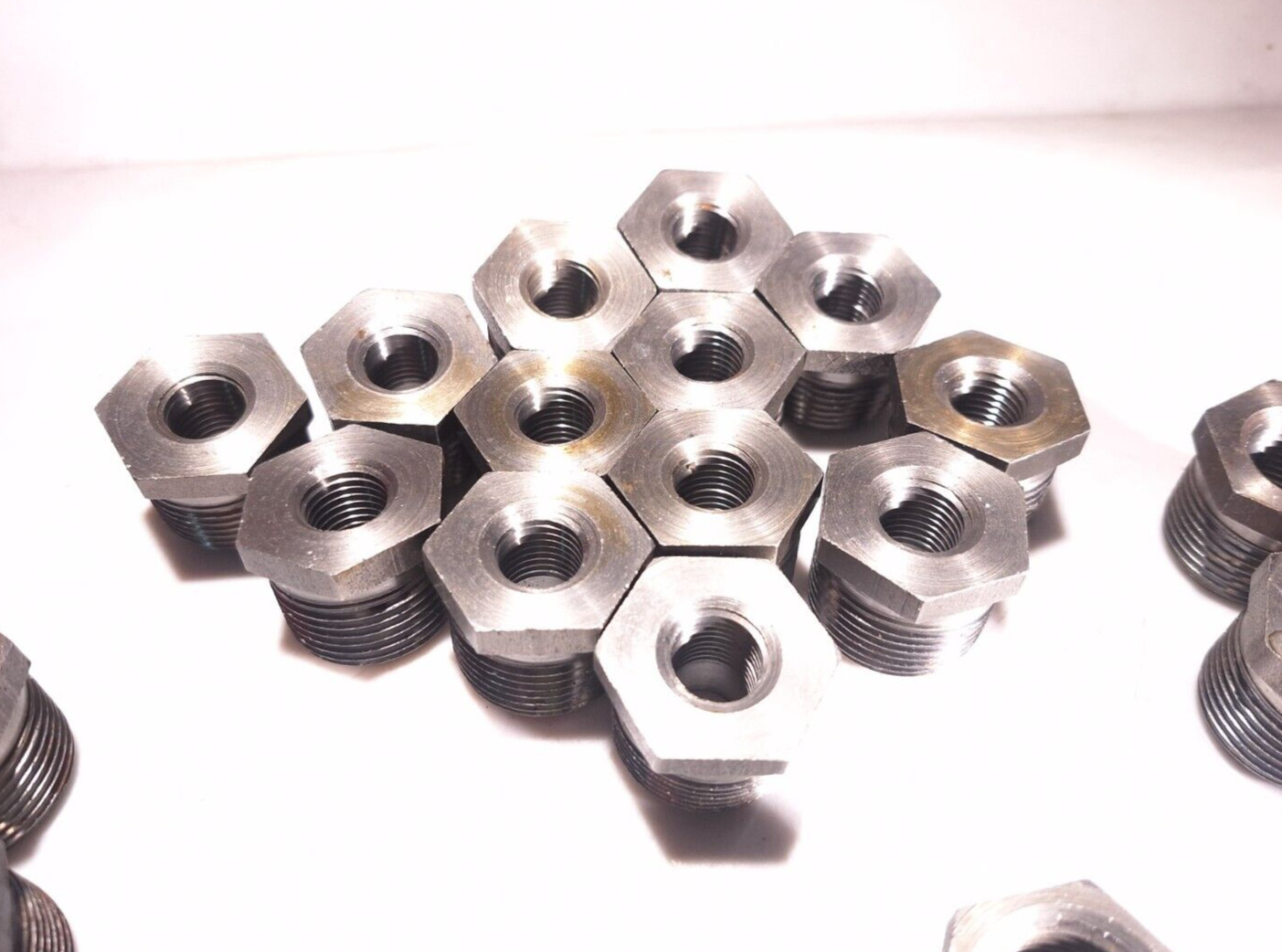 HEX REDUCING BUSHING STEEL 3/4″x1/8, 1/4, 3/8, 1/2 – 37 FITTING LOT -SEE DETAILS