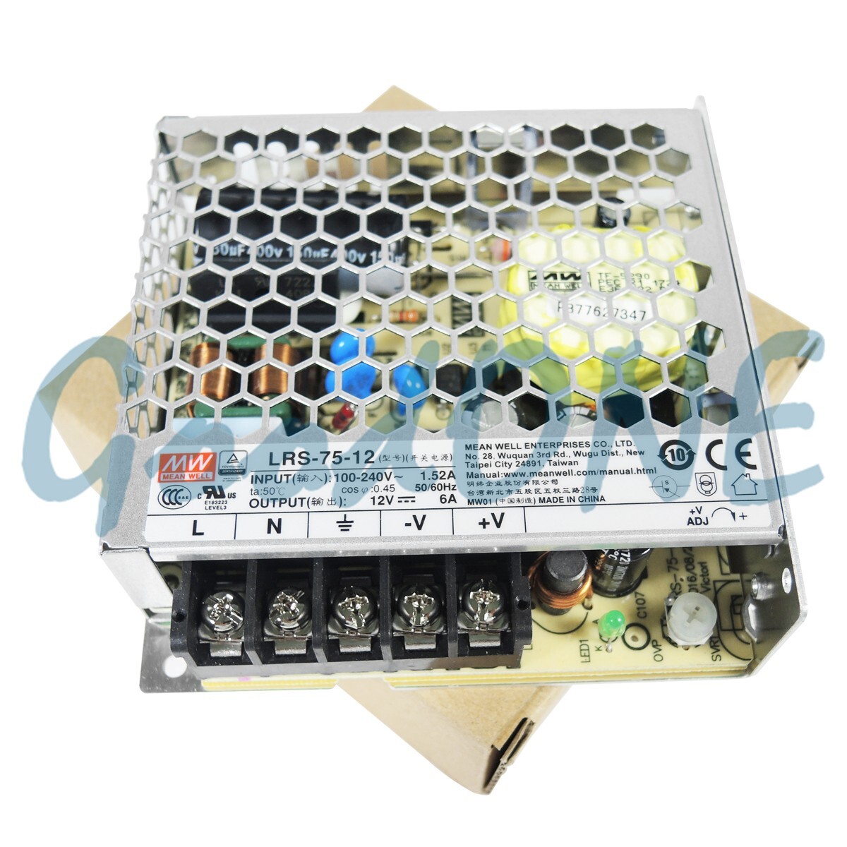 LRS-75-12 1PCS NEW Mean Well 12V 6.25A 75W Switching Power Supply Fast Ship