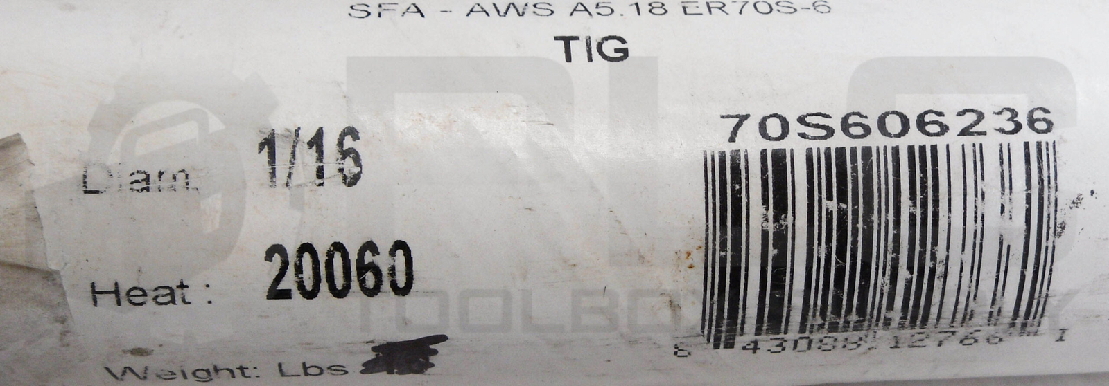 NEW TECHNIWELD USA ER70S-6 WELDING ROD 1/16″ X 36″ 5.95LB