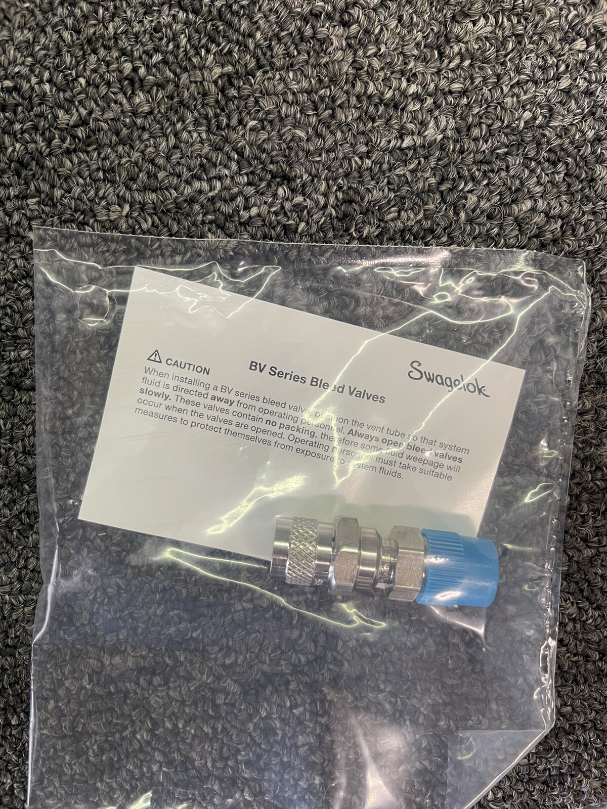 Swagelok P Series Purge Valve BV Series Bleed Valve 7/16″-20 SS-4P-4M