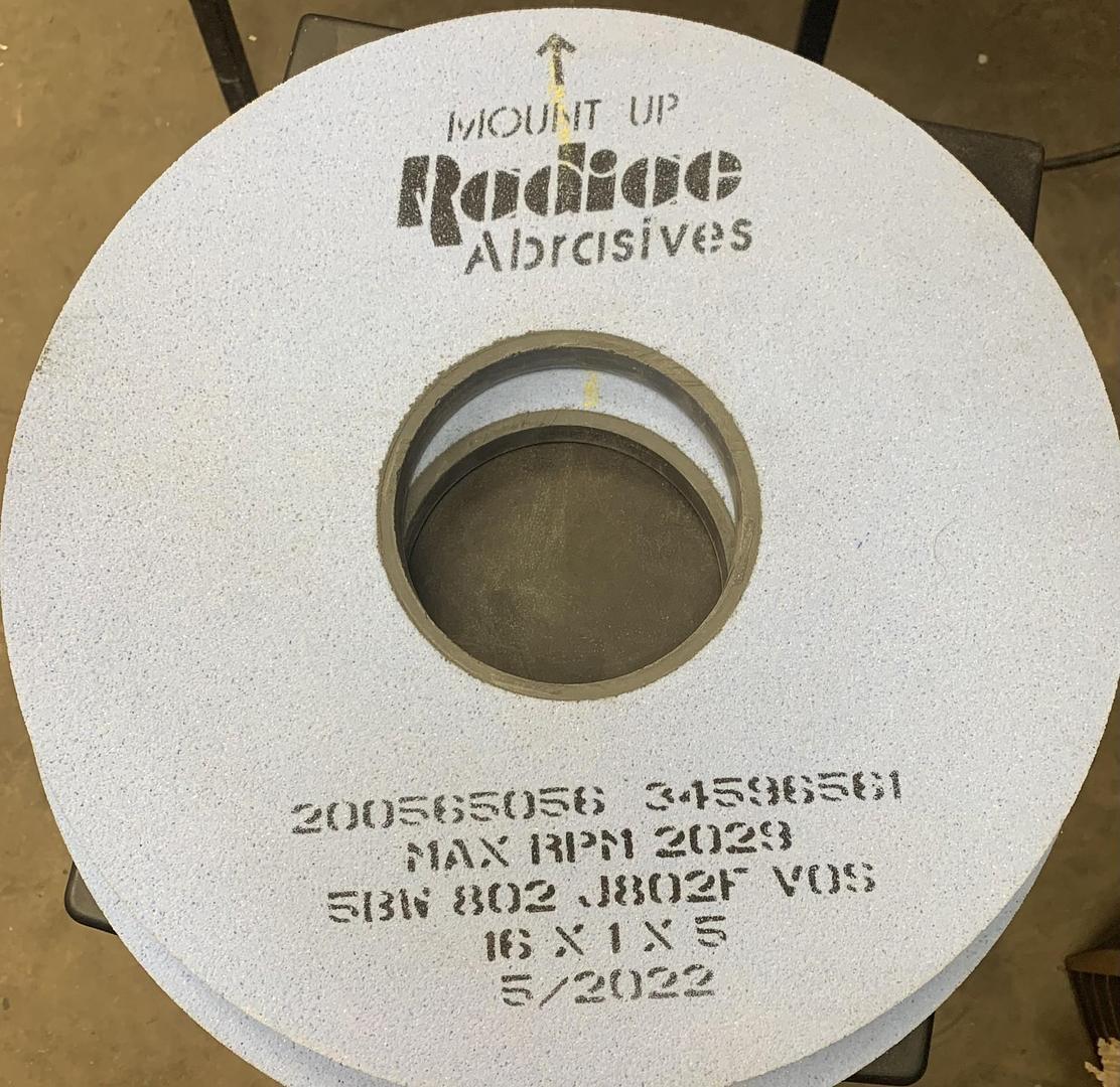 Radiac Abrasives 16″x1″x5″ Grinding Wheel 5BW 802 J802F VOS 2 pack GHA-165