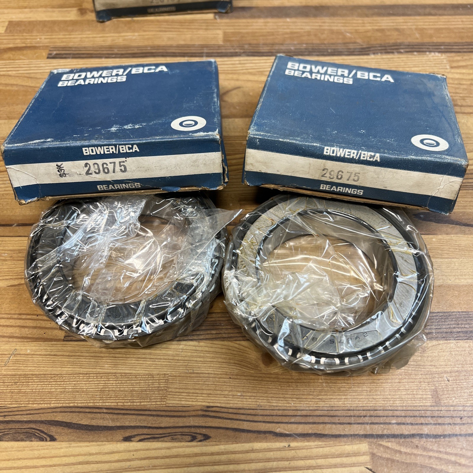 LOT OF 2 GENUINE BOWER BCA TAPERED ROLLER BEARINGS 29675