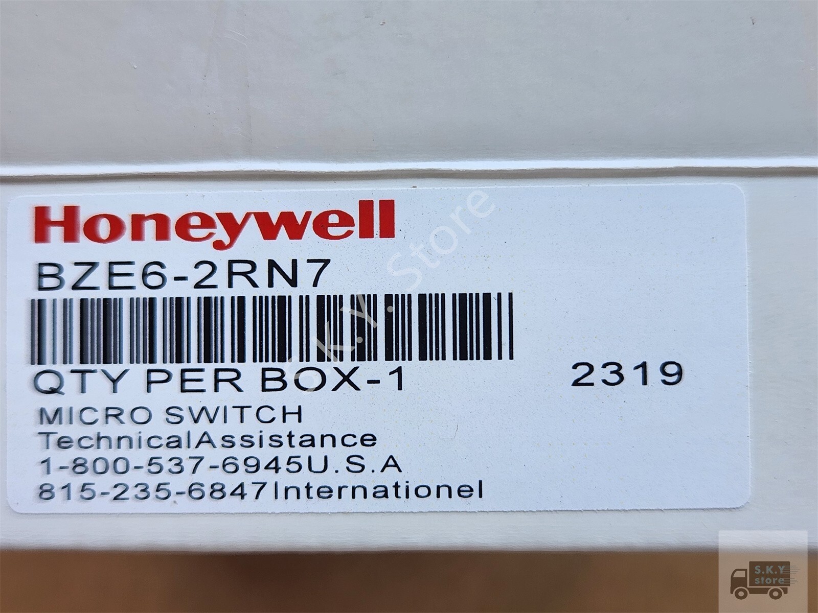 1 x NEW MICROSWITCH BZE6-2RN7 LIMIT SWITCH, for HONEYWELL BZE6 Series Switch