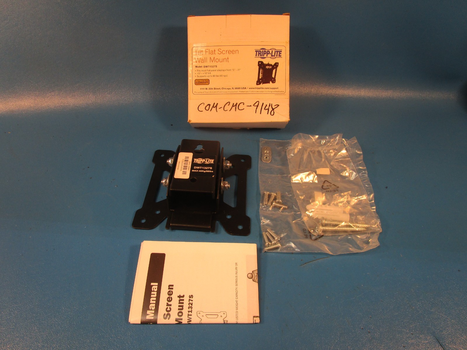 TRIP LINE DWT1327S, Flat Screen Wall Mount for 13” to 27” Displays or TV Monitor