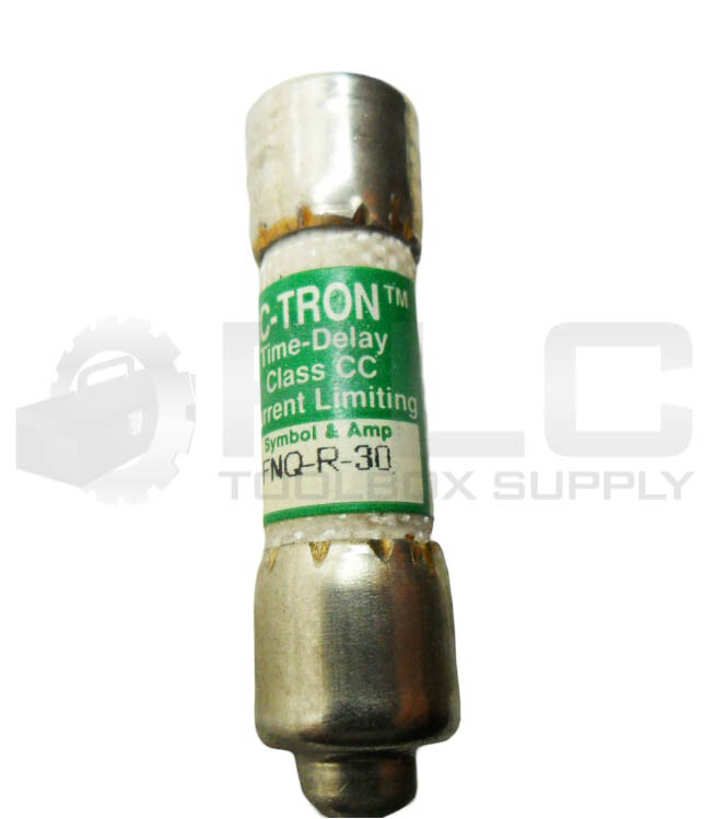 LOT OF 10 CC-TRON FNQ-R-30 TIME DELAY FUSE 30A
