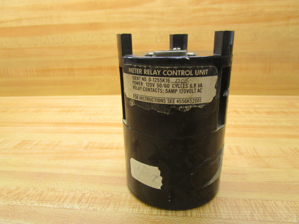 General Electric D-1255K16-705 Meter Relay GE D1255K16705 Missing Screws