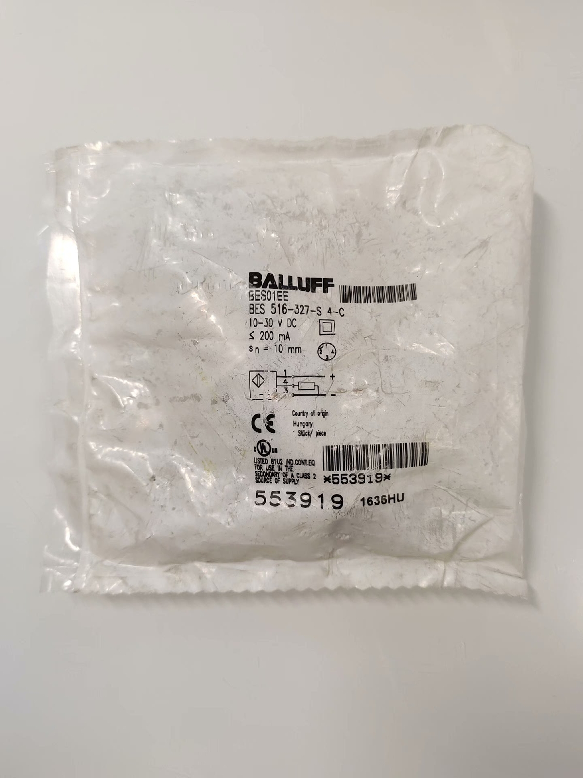 1P BES01EE BES 516-327-S4-C BALLUFF NEW Accept counteroffer