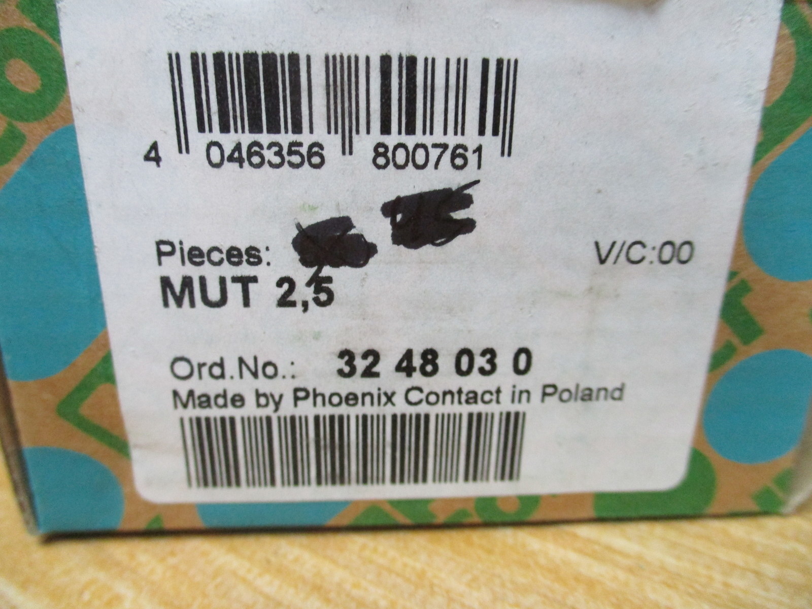 Phoenix Contact MUT 2,5 Mini Feed-Through Terminal Block 3248030 (Pack of 47)