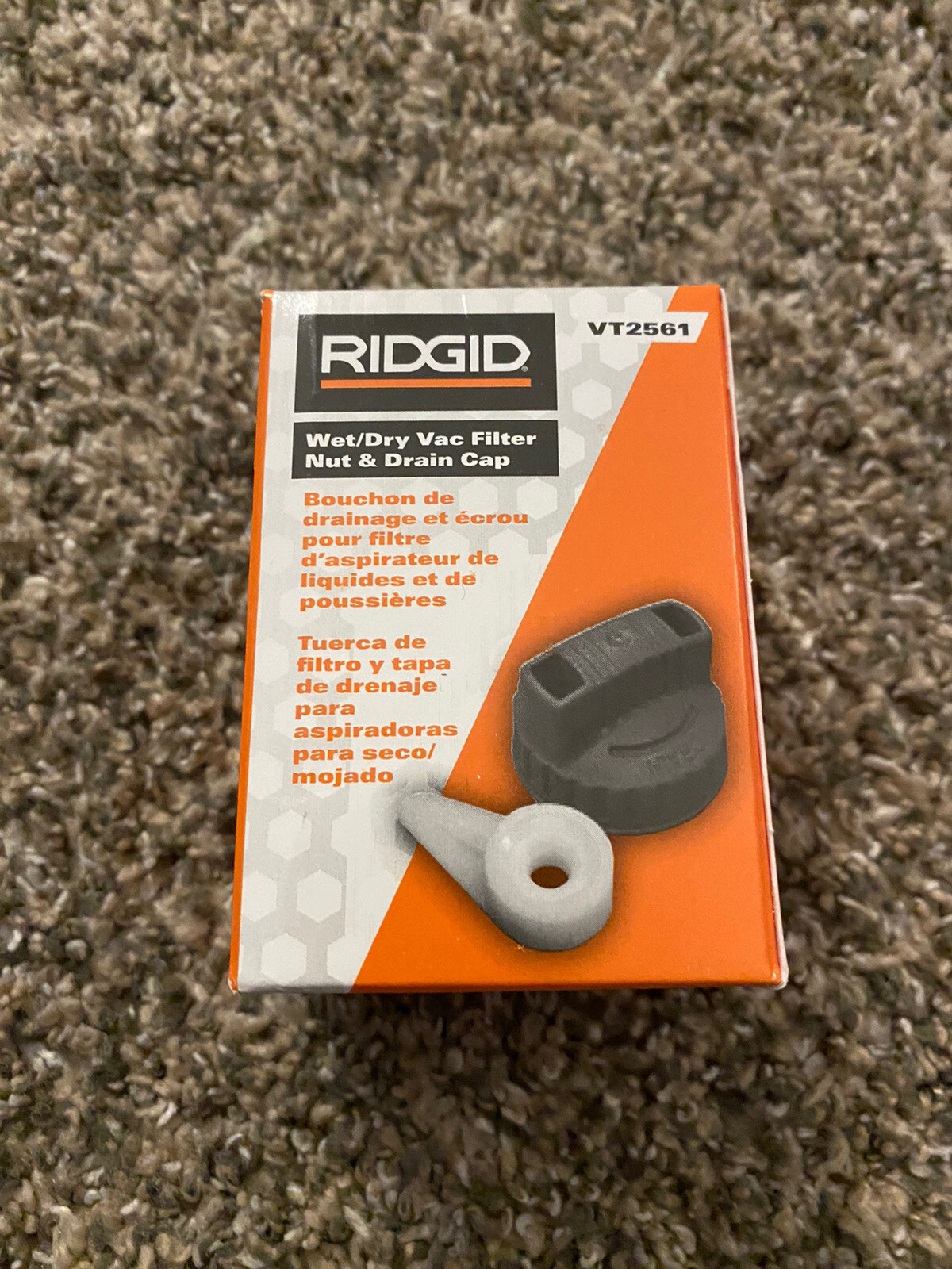 RIDGID VT2561 (41598) Filter Nut & Cap for Wet/Dry Vacs, Before 2010
