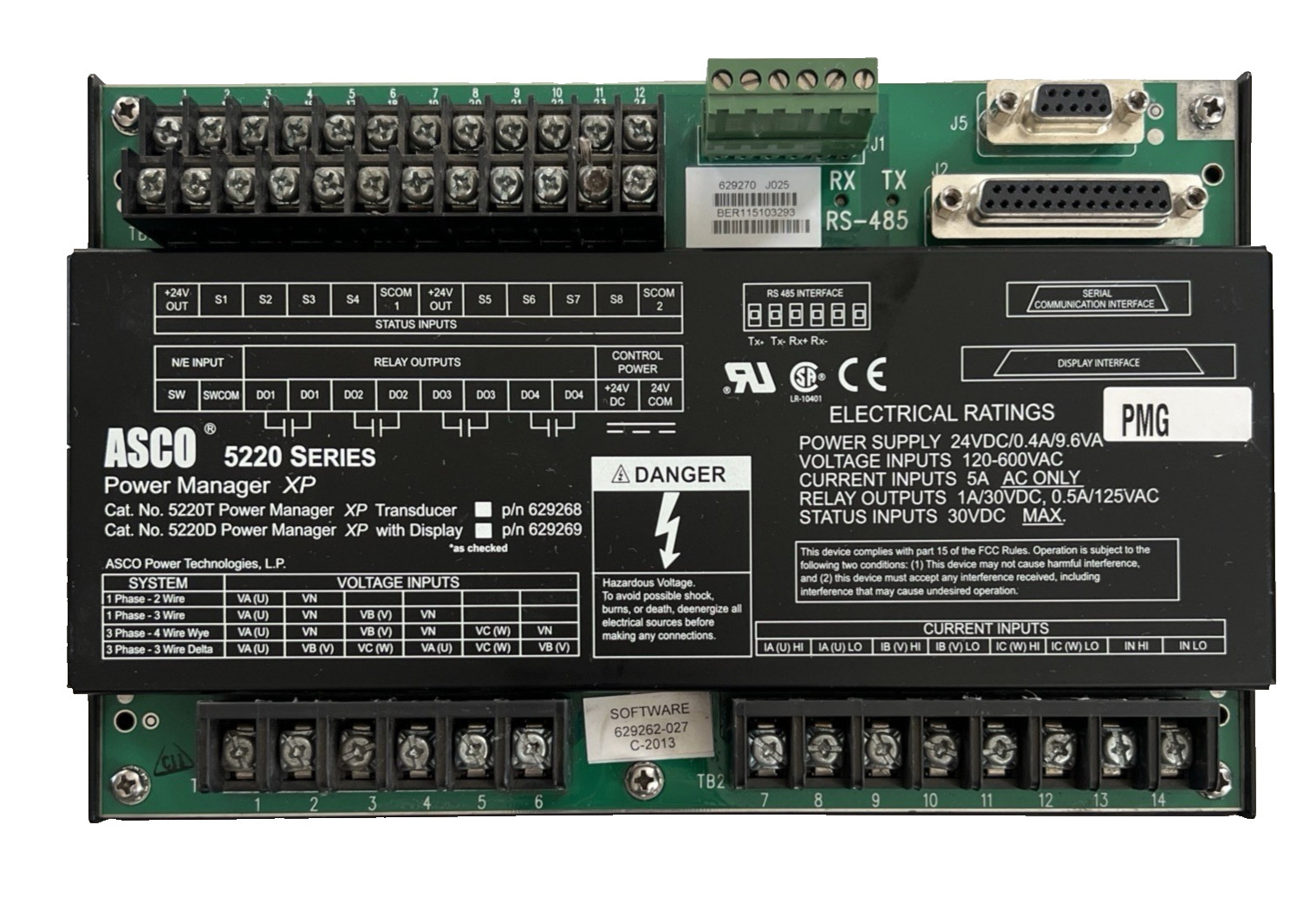 ASCO 5220 SERIES POWER MANAGER XP