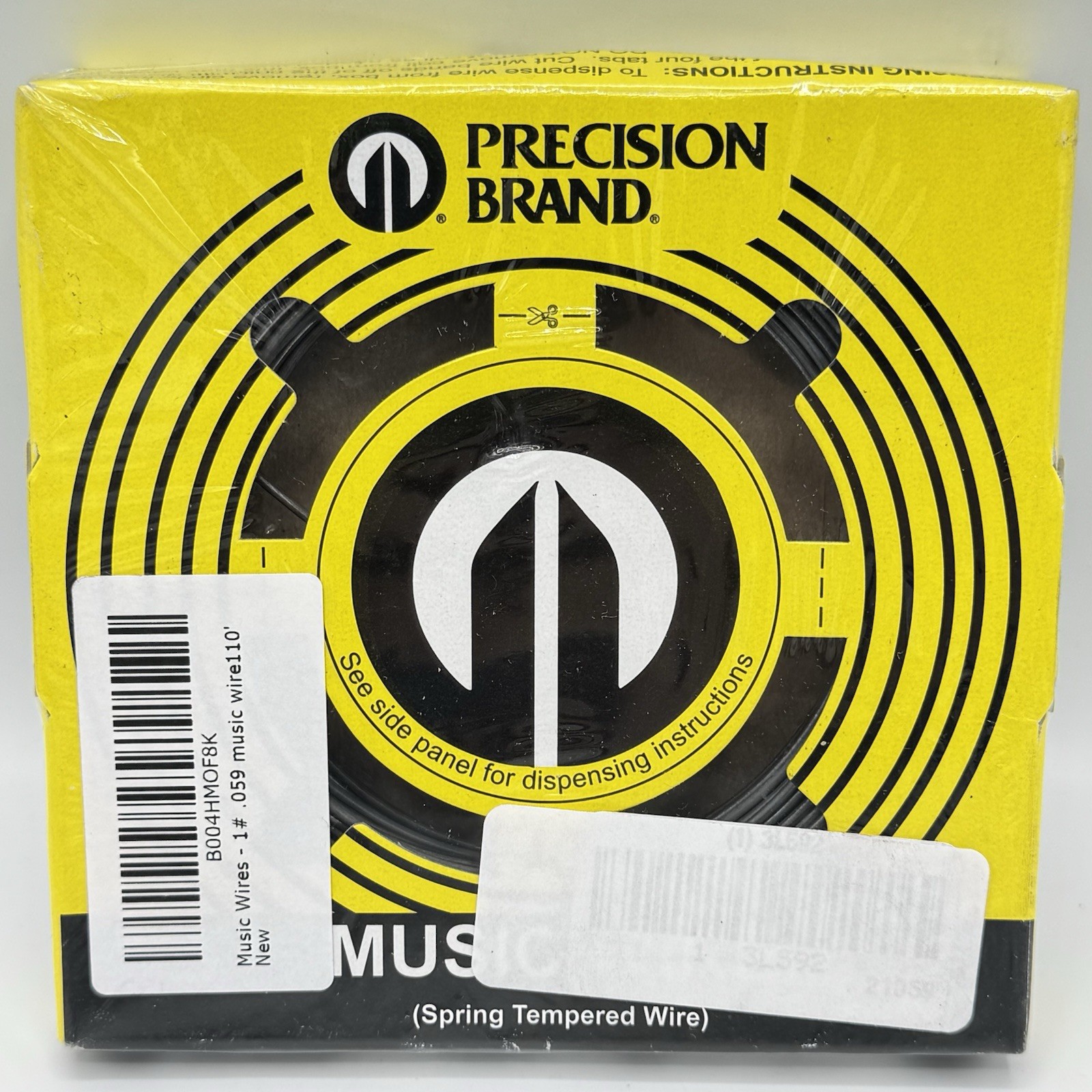 Precision Brand 21059 Music Wire .059 Spring Tempered 1 lb 144 ft Steel Wire