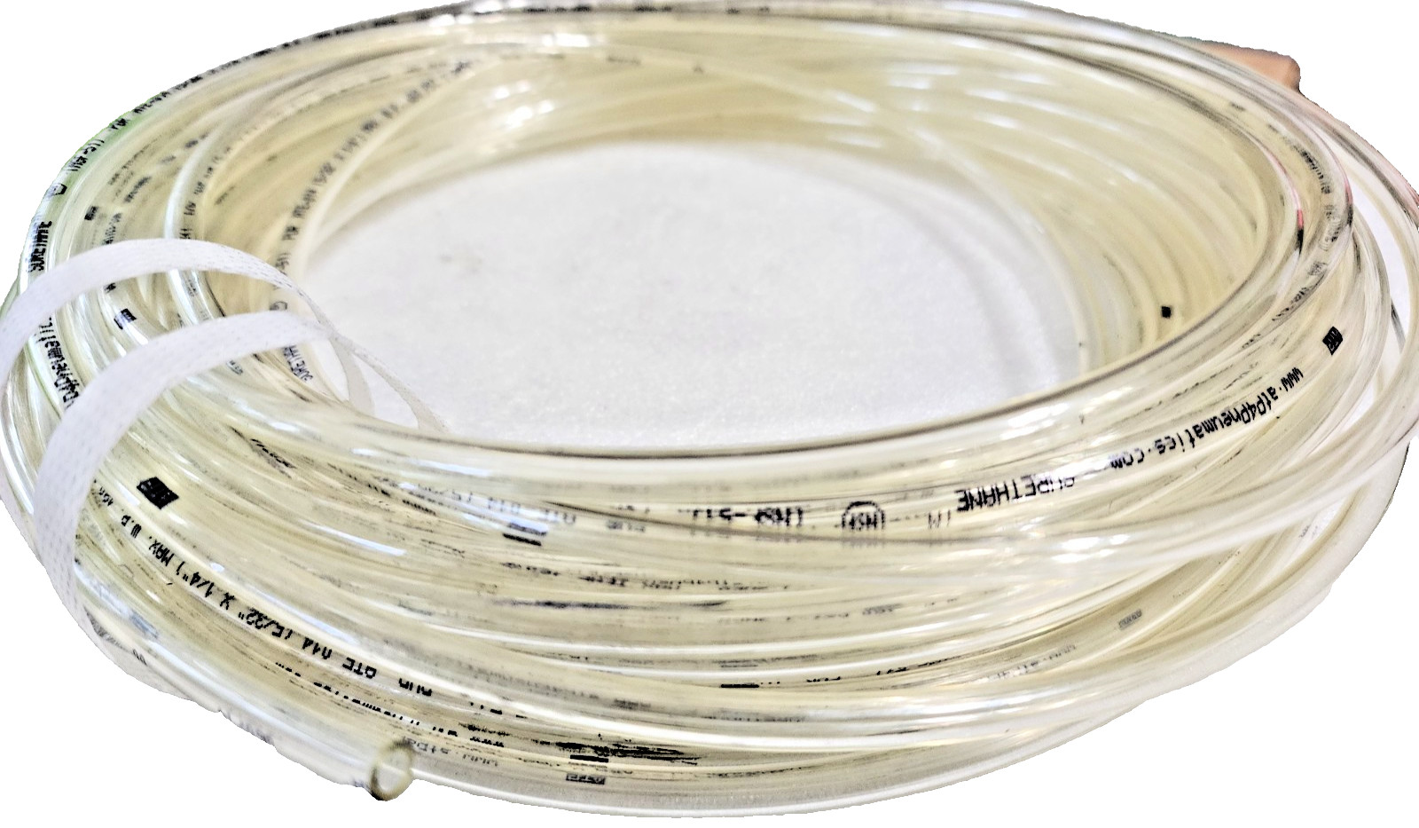 (65Ft) NSF-51 PUR ATE-014, 15/32″ x 1/4″ Tubing Max 180PSI, 160F Surethane Clear