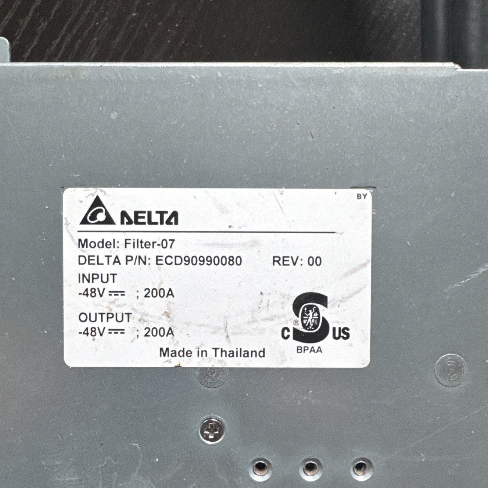 Ericsson/DELTA ENERGY SERVICES POWER Filter-07 ECD90990080 PCF0207/PCF 02 07