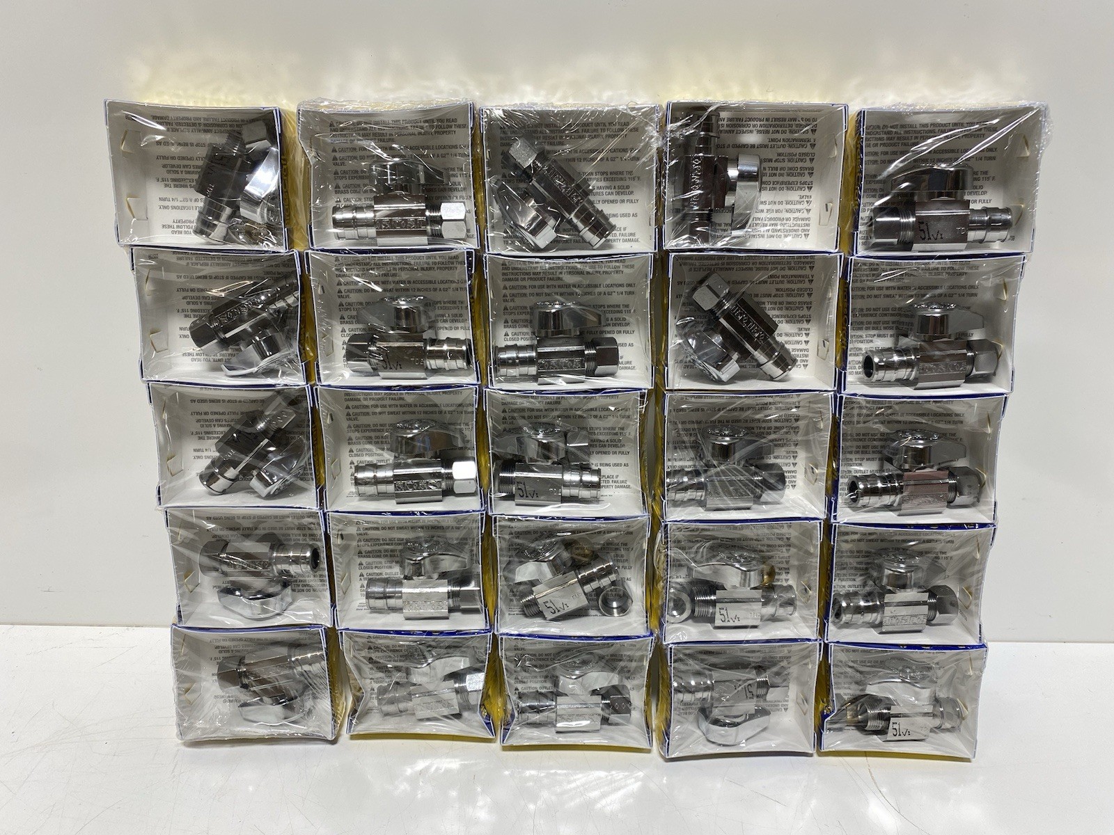 (25) BrassCraft G2CEPX14XC 1/4 Turn Stop Valve 1/2 x 3/8 PEX Barb x Comp PEX A