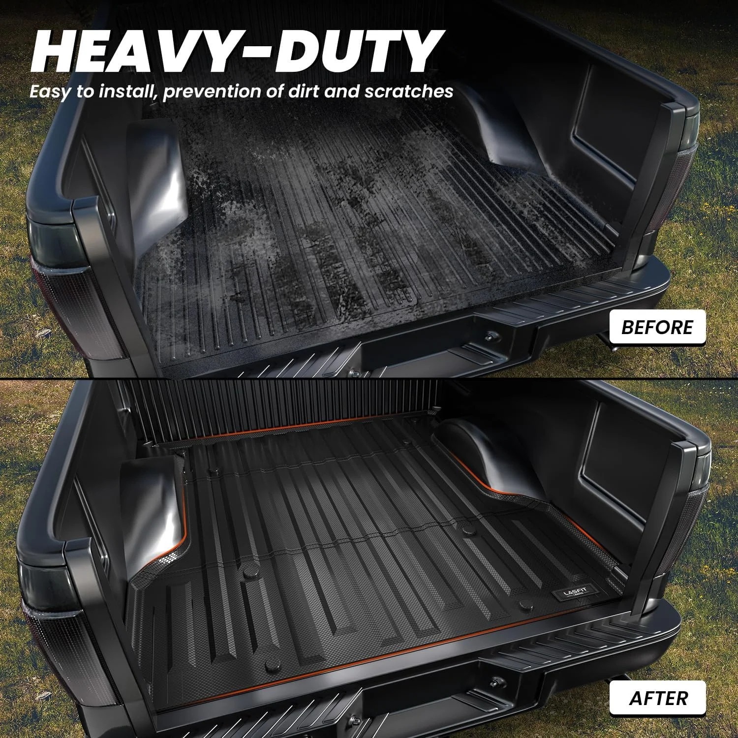 LASFIT 5.5FT Bed Mat Fit for Ford F-150 2004-2014 | Lincoln Mark LT 2006-2008 67