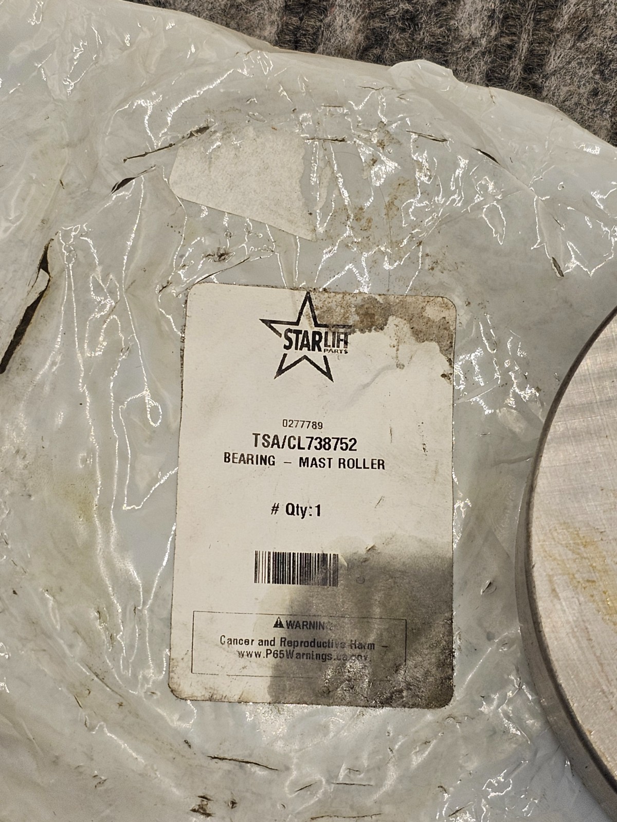 Starlift TSA/CL738752: Mast Roller Bearing For Industrial Forklifts Lifting