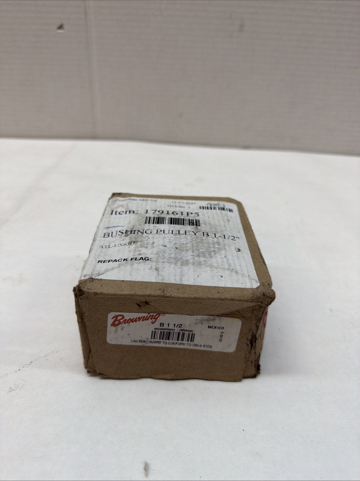 NIB BROWNING B 1 1/2 SPLIT TAPER BUSHING 1-1/2″ (WL24-1)