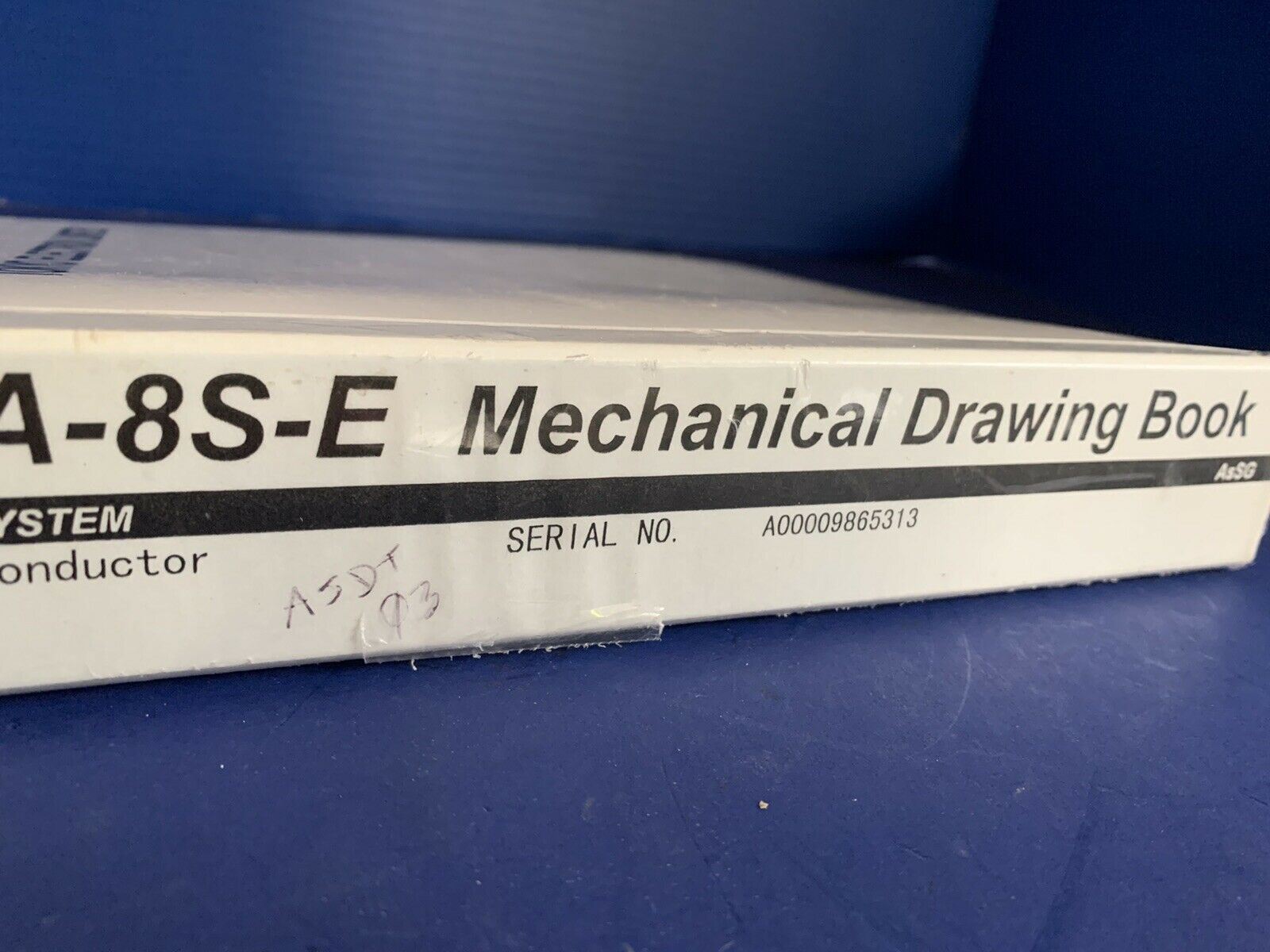 Tokyo Electron ALPHA-8S-E Vertical LP-CVD AsSG Mechanical Drawing Book
