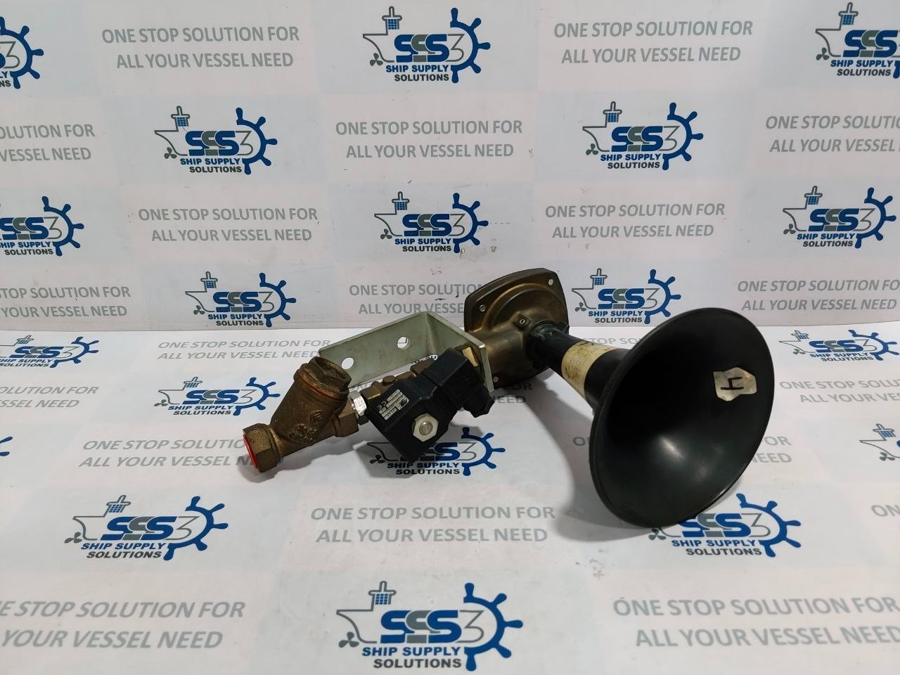 Kockum Sonics Tyfon MKT 75/660 Air Horn with Solenoid Valve