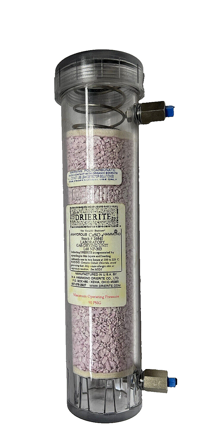 Drierite L68-NP-303 Laboratory Gas Drying Unit, 1/8 in NPT **Free Shipping**