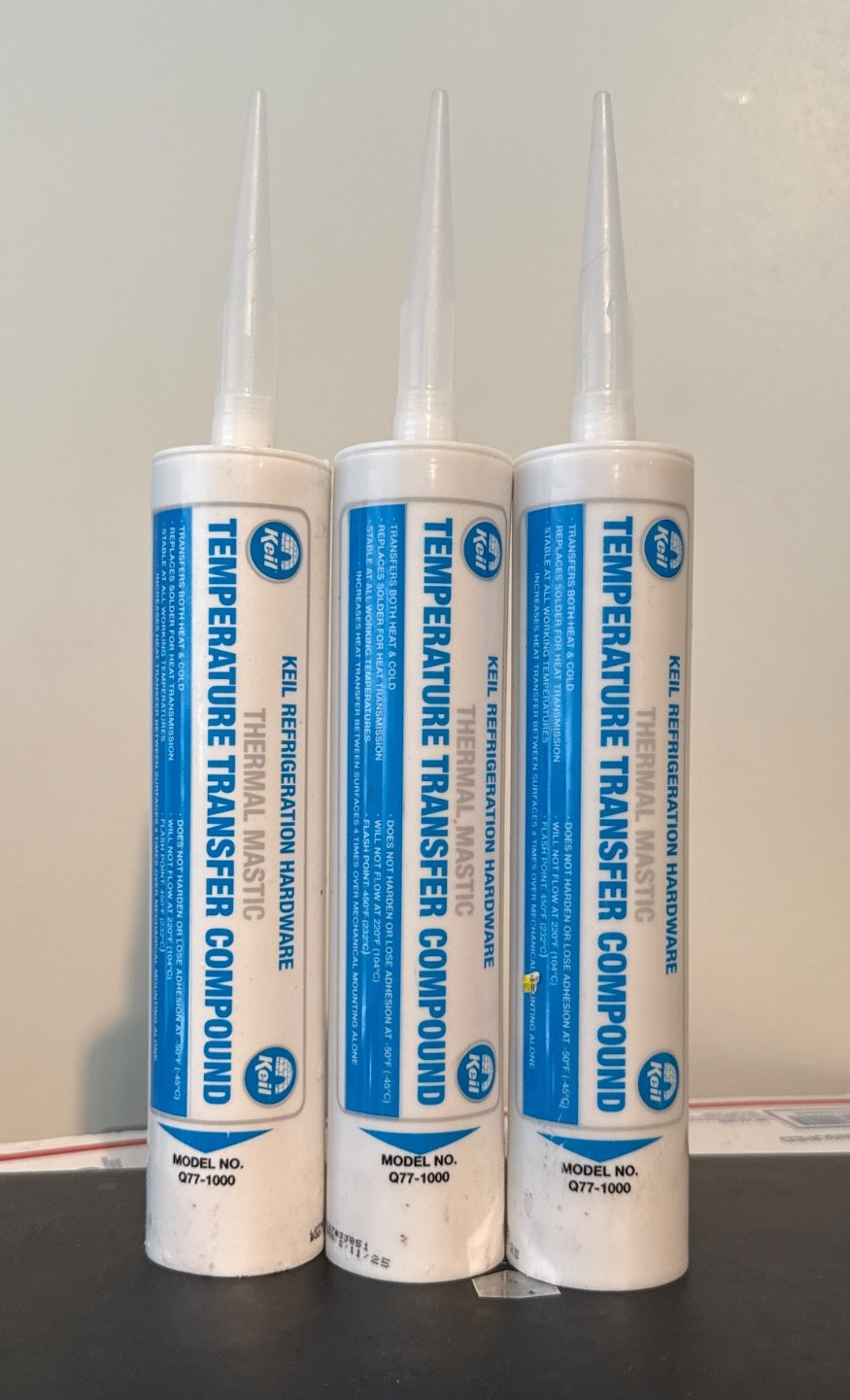 {3} KEIL THERMAL MASTIC 10 OZ TUBE HEAT TRANSFER COMPOUND-BOD. 02/ 11/ 2025