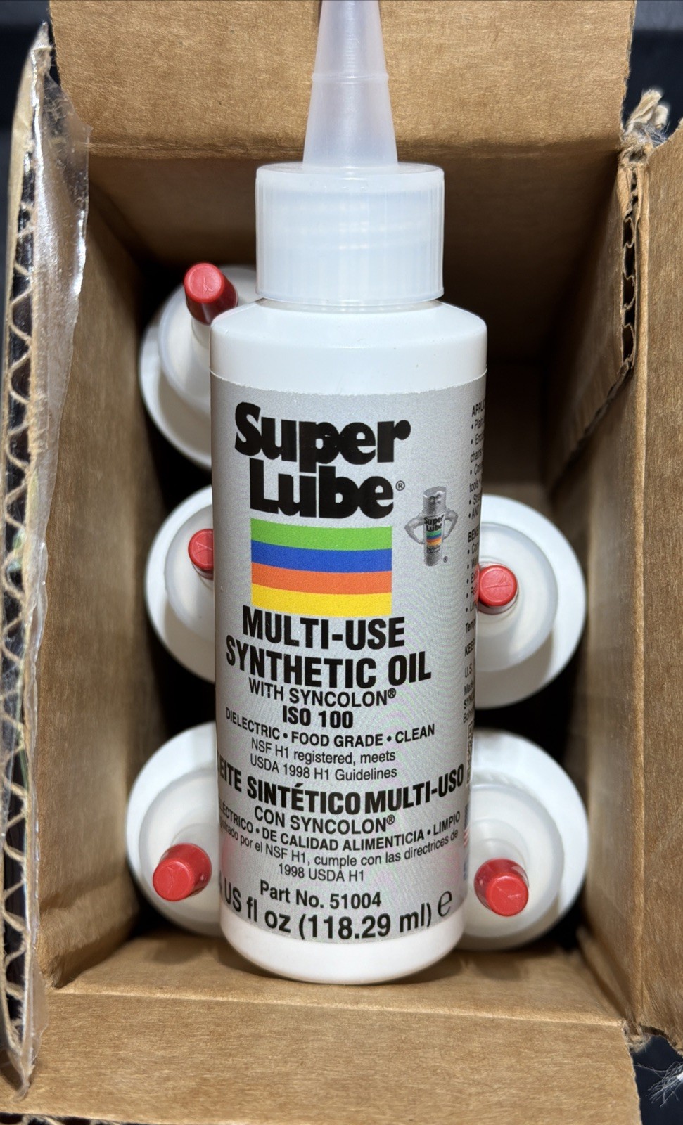 Super Lube Bottle Oil with PTFE (High Viscosity) 4 Oz. – Lot of 6