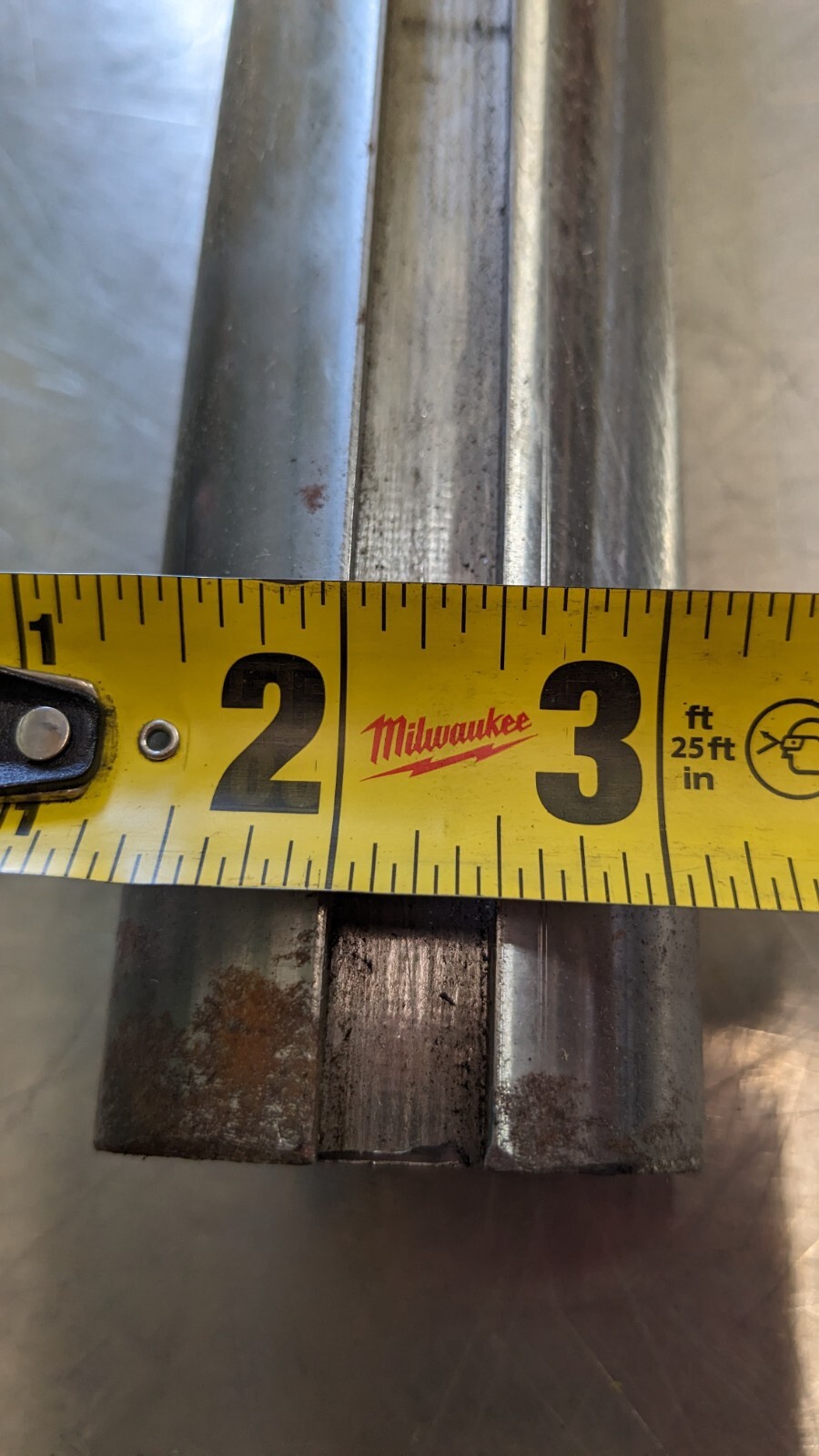 Round Linear Shafting 2.19″ Dia 48″ OAL Steel 1/2″ Key 2.19K1045ST-3