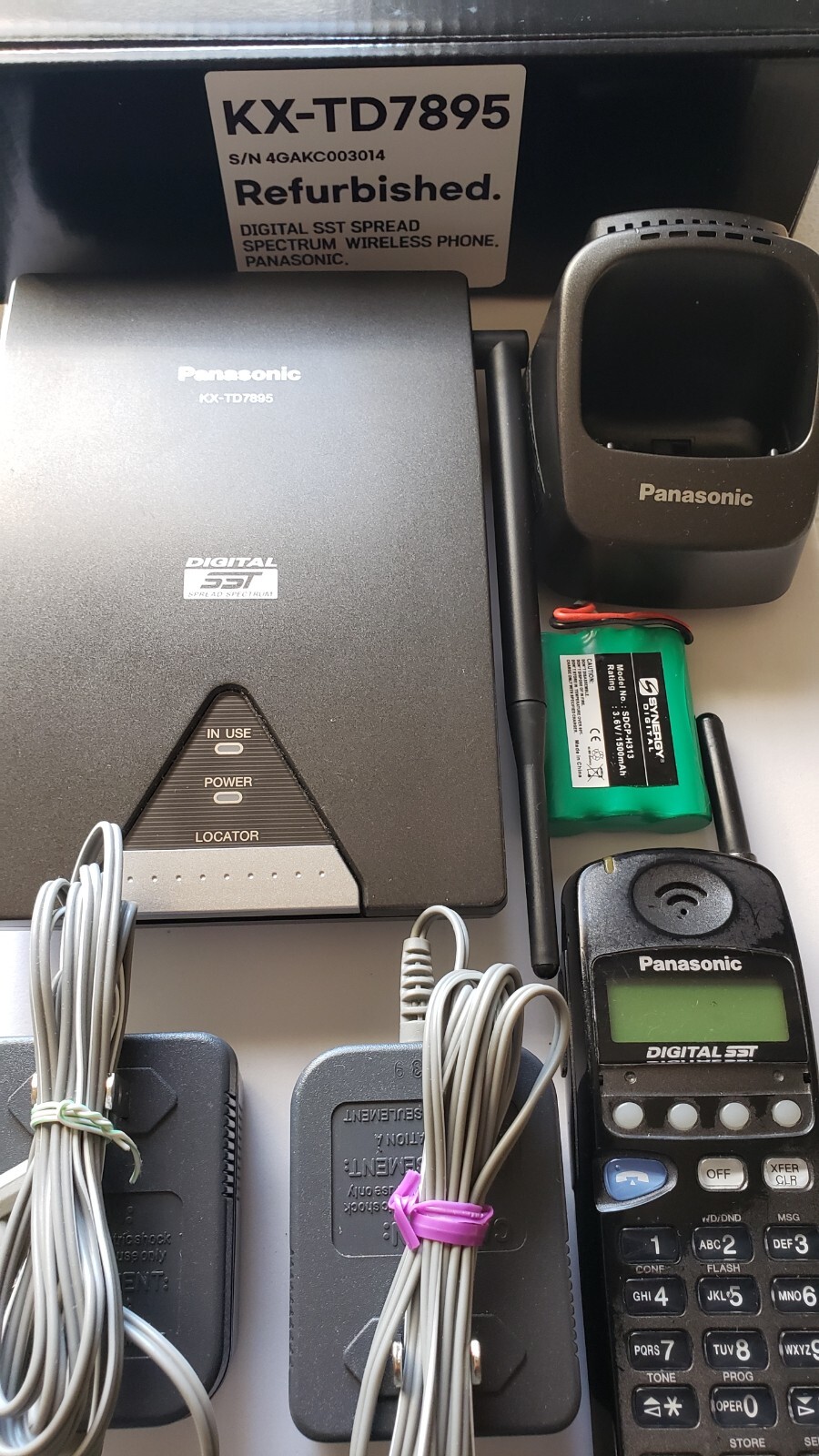 PANASONIC KX-TD7895- B REFURBISHED/ 6 MONTH WARRANTY. little wearing & tearing.