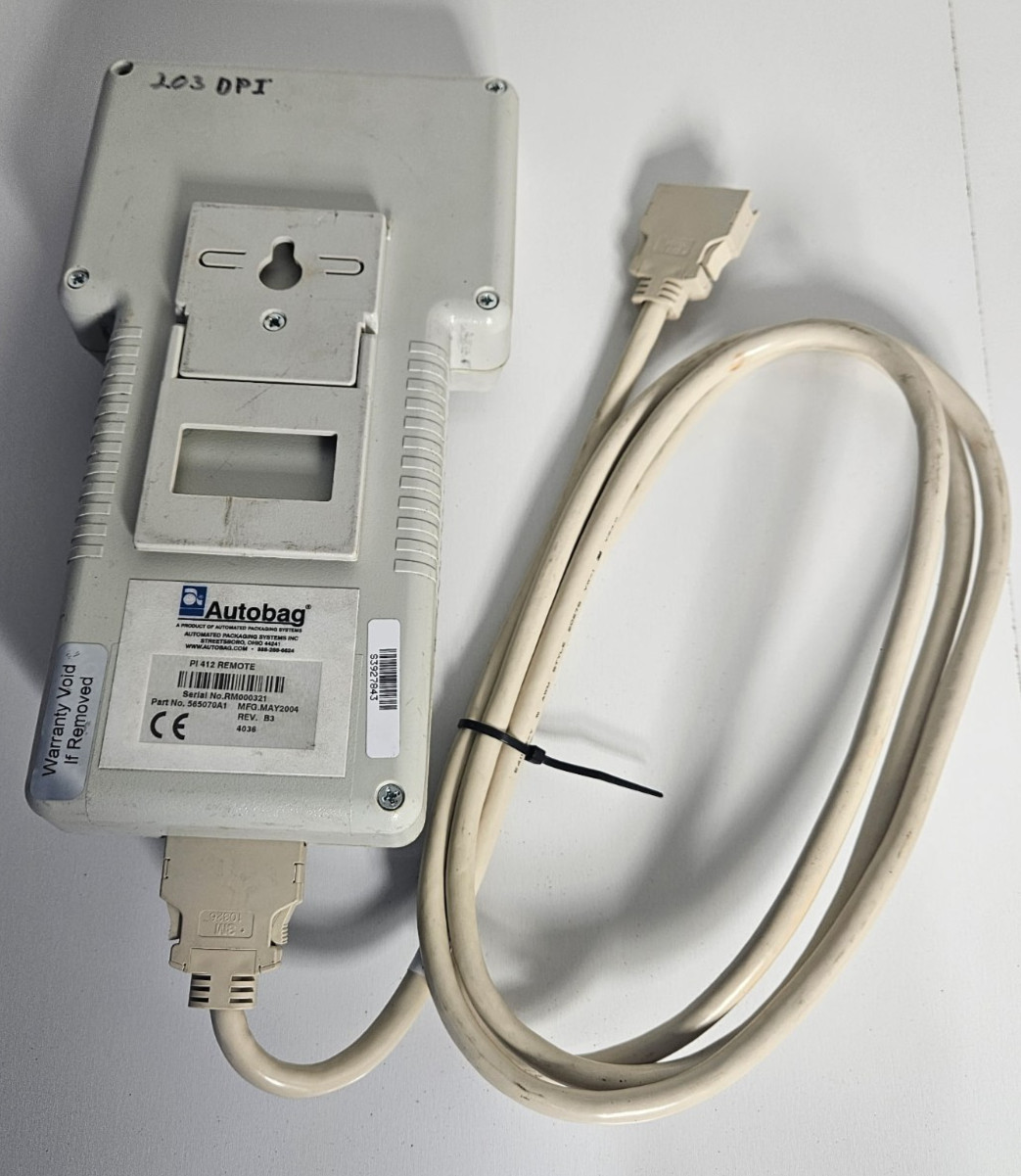 Autobag PI-412C Remote Printer Control 565070A1 Packaging Systems Cable Pendant