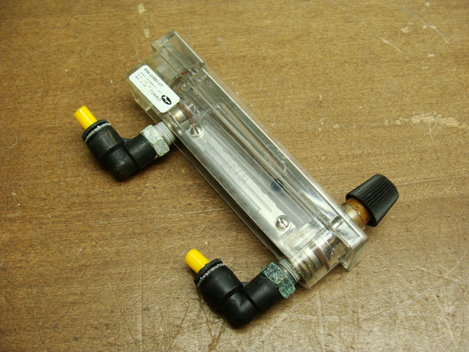 DWYER VARIABLE AREA FLOWMETER RMA-22-SSV-VIT 2 – 25 LPM AIR SST METERING VALVE